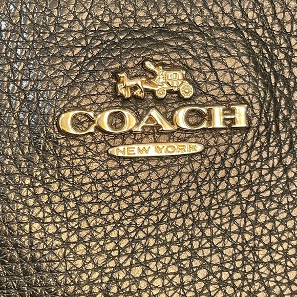 Coach Ava pebble leather gold chain tote - Picture 7 of 11